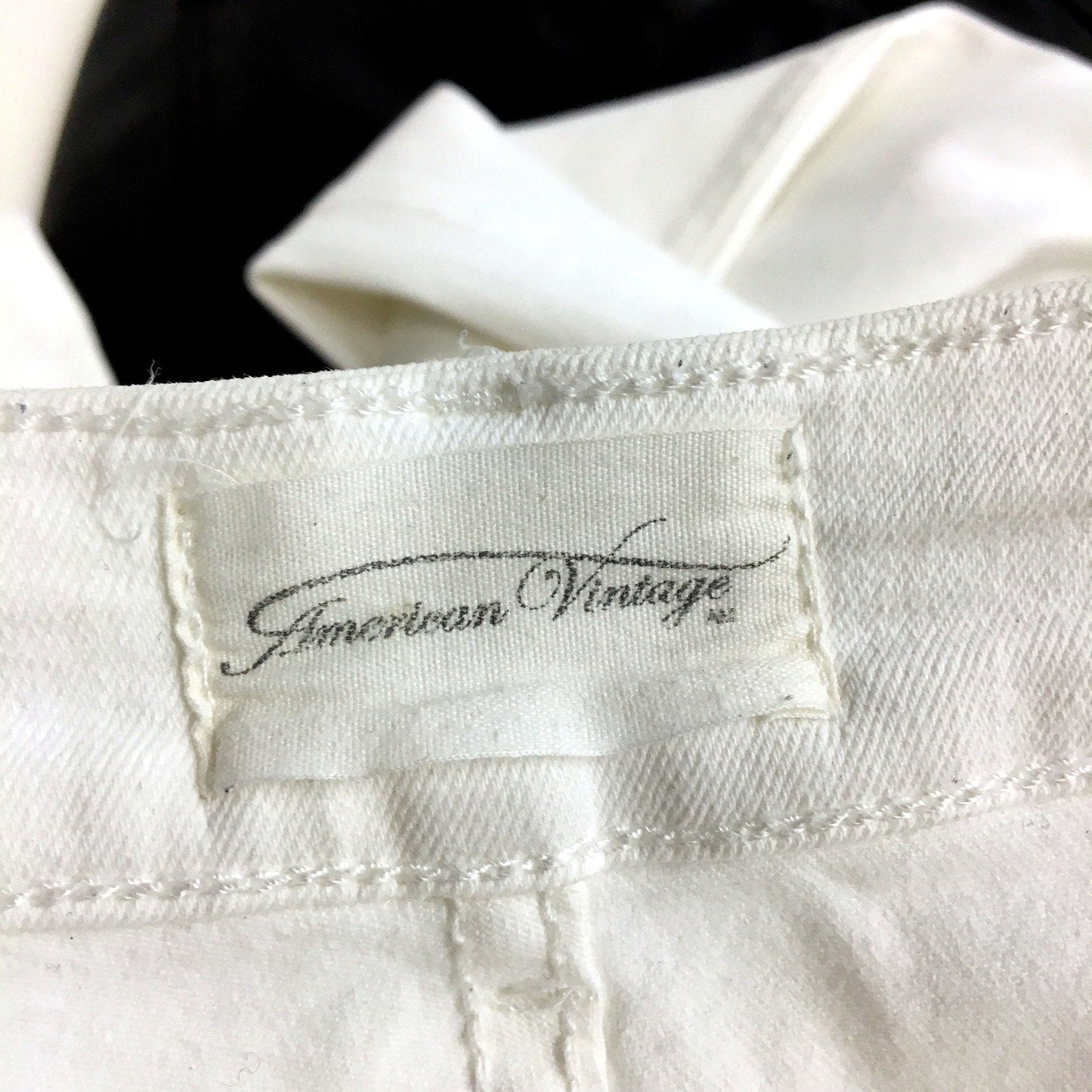 American Vintage Skinny Jeans Womens High Waisted Skinny White Jeans Size 28