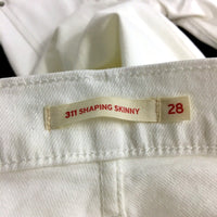Levi's Mens 311 Shaping Skinny Jeans in White - Size 28