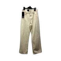 DRDENIM Unisex Echo Loom State High Rise Straight Leg Jeans Beige Size 29/32 NEW