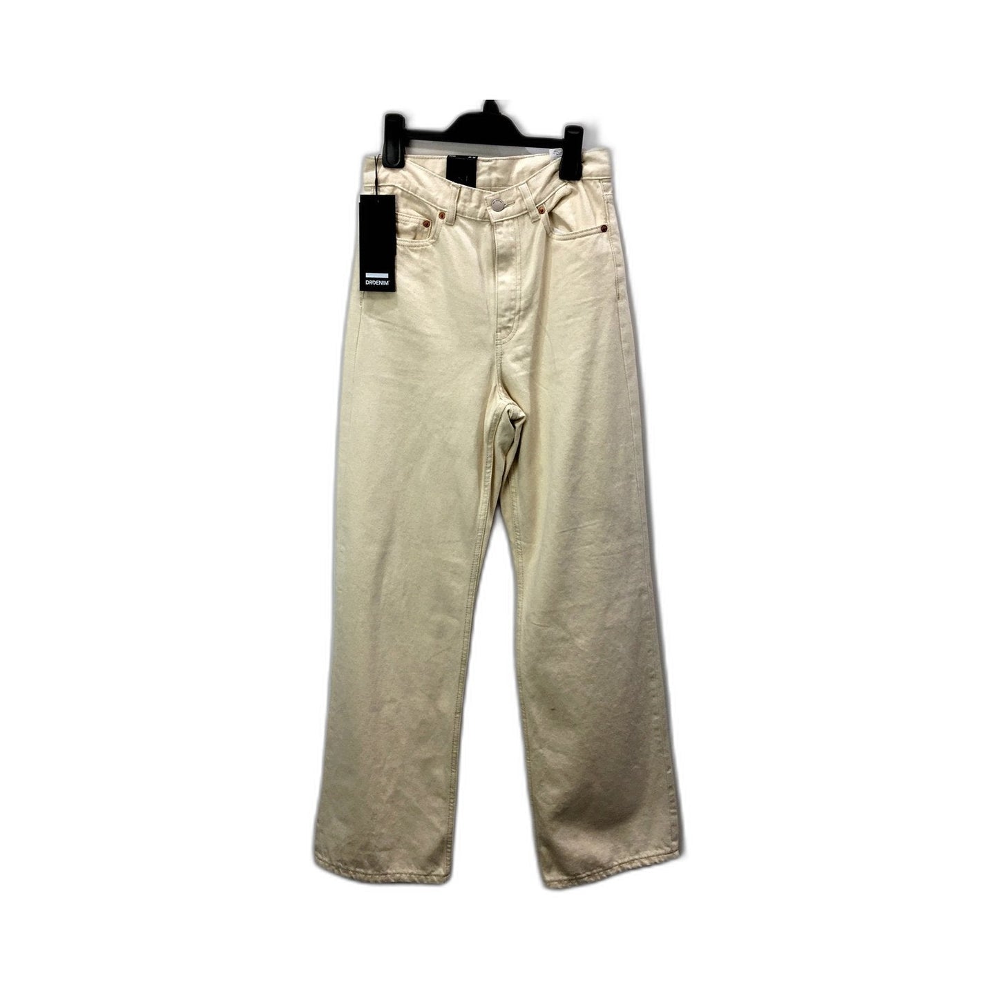 DRDENIM Unisex Echo Loom State High Rise Straight Leg Jeans Beige Size 29/32 NEW