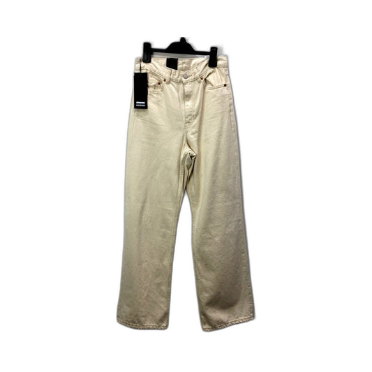 DRDENIM Unisex Echo Loom State High Rise Straight Leg Jeans Beige Size 29/32 NEW