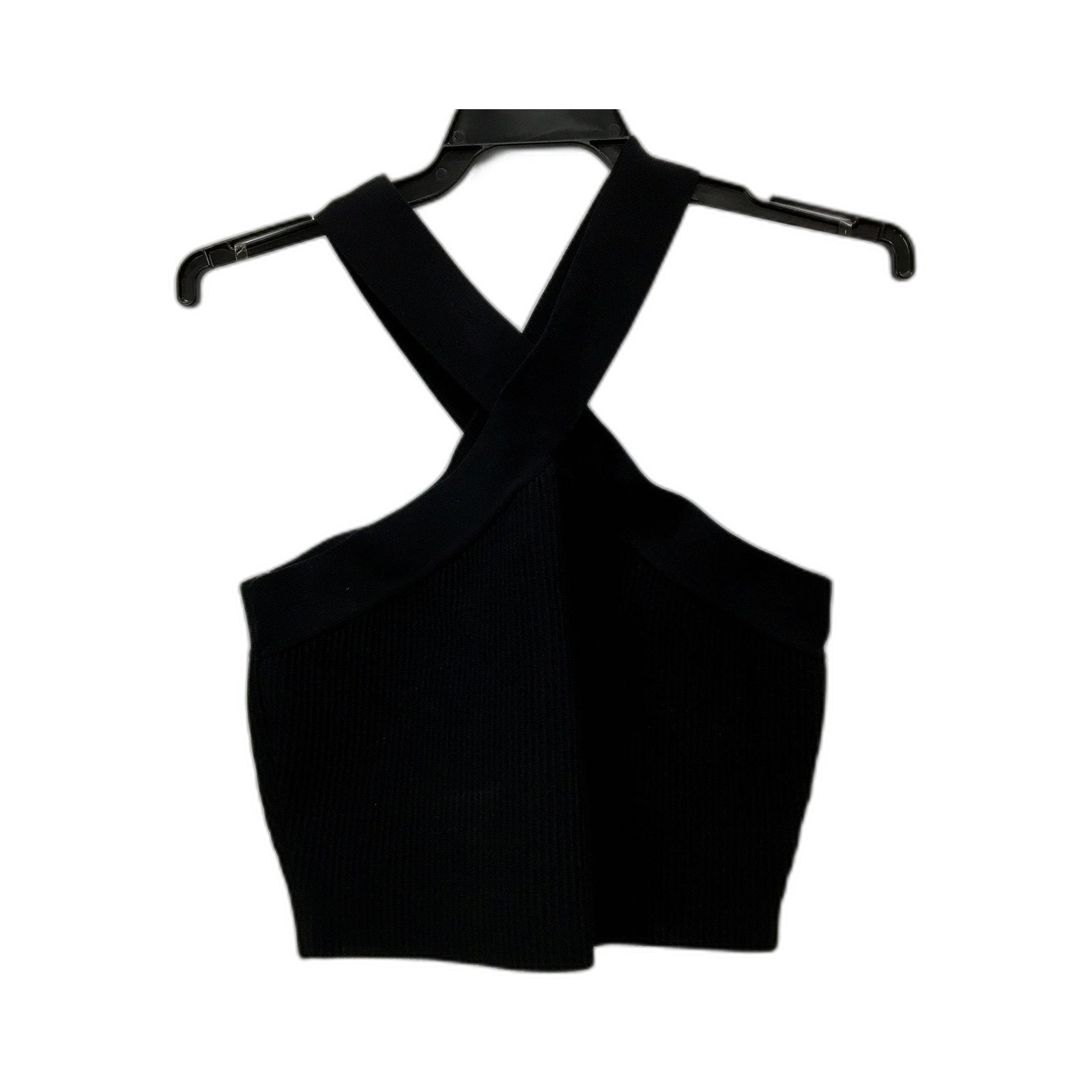 Glassons Womens Pullover Vest Tank Top Sleeveless Crossover Black Size L