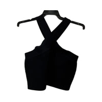Glassons Womens Pullover Vest Tank Top Sleeveless Crossover Black Size L