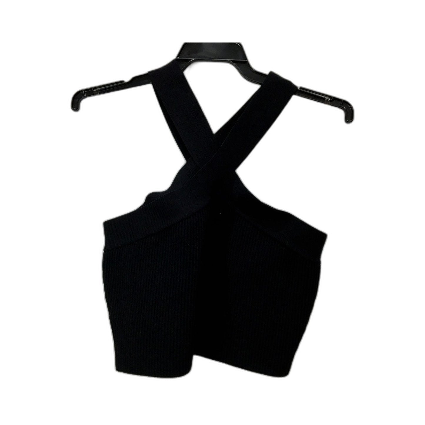 Glassons Womens Pullover Vest Tank Top Sleeveless Crossover Black Size L