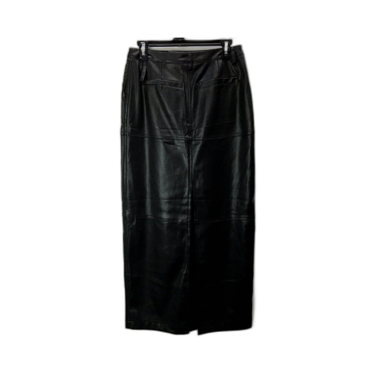 Alice in the Eve. Womens Black Polyurethane Skirt, Size S NEW