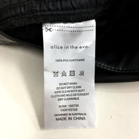 Alice in the Eve. Womens Black Polyurethane Skirt, Size S NEW
