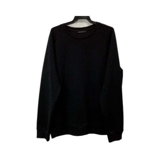 Hambaug Mens Textured Knit Pullover Sweatshirt Comfortable Crew Neck Black NEW