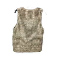 Witchery Womens Beige Knit Vest with Zip Front, Size M