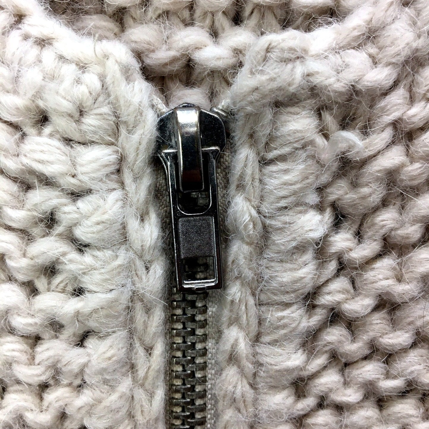 Witchery Womens Beige Knit Vest with Zip Front, Size M