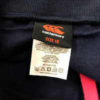 Canterbury Womens Navy Sweatpants Comfortable Soft Athletic Bottoms Size 18