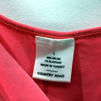 Country Road Womens Pink Nylon Blend Tank Top - Comfortable Size Large