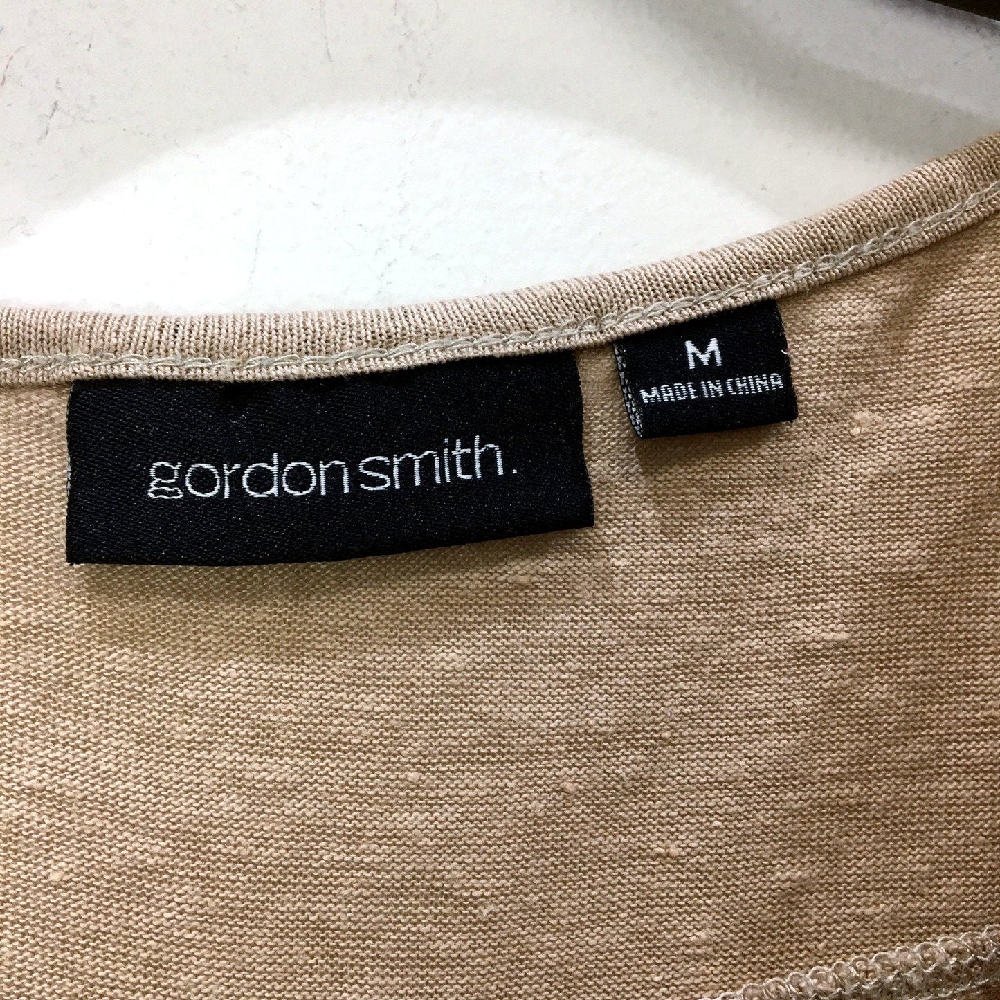 Gordon Smith Womens Comfortable Beige Tank Shirt by , Size M