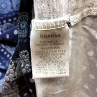 Ghanda Womens Sleeveless Patterned Top Multicolour Comfortable Size 12