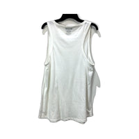 Bonds Mens Cotton Blend Tank Top in White - Large Size