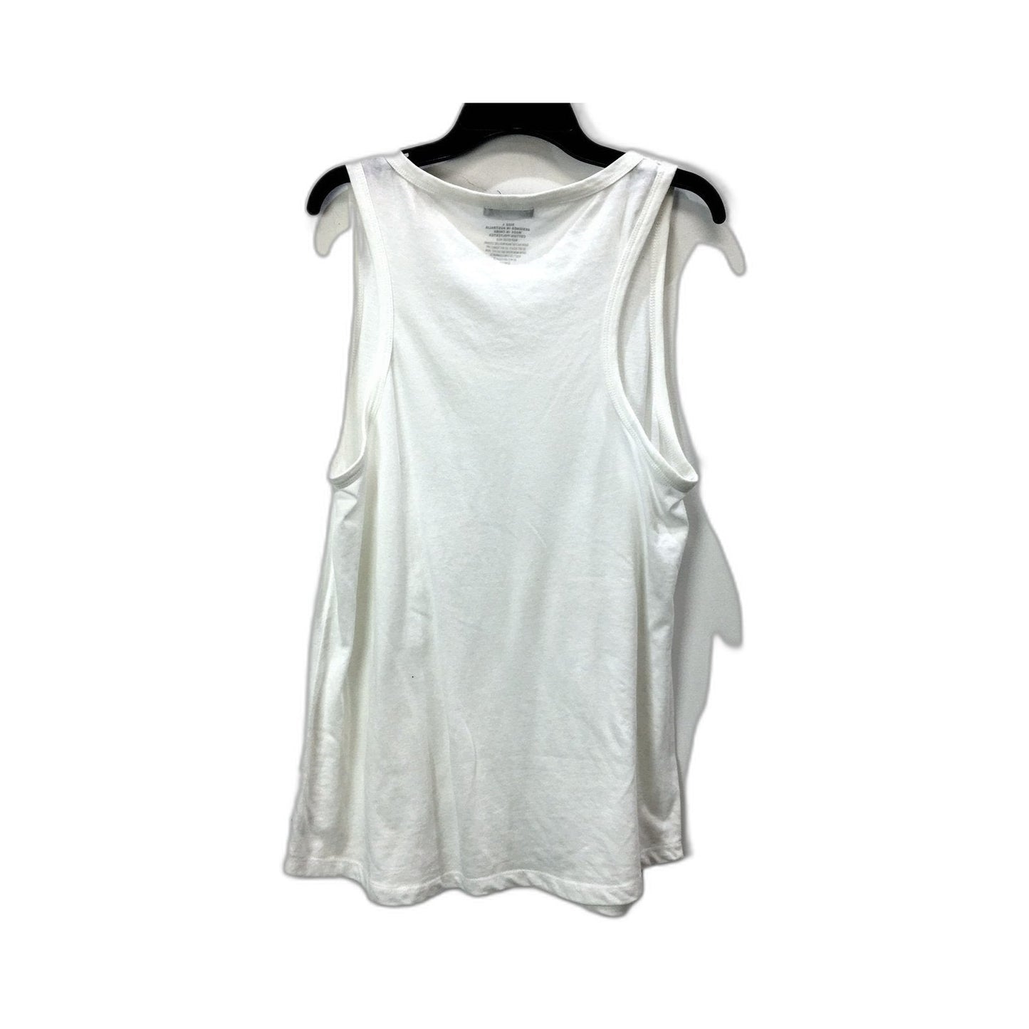 Bonds Mens Cotton Blend Tank Top in White - Large Size