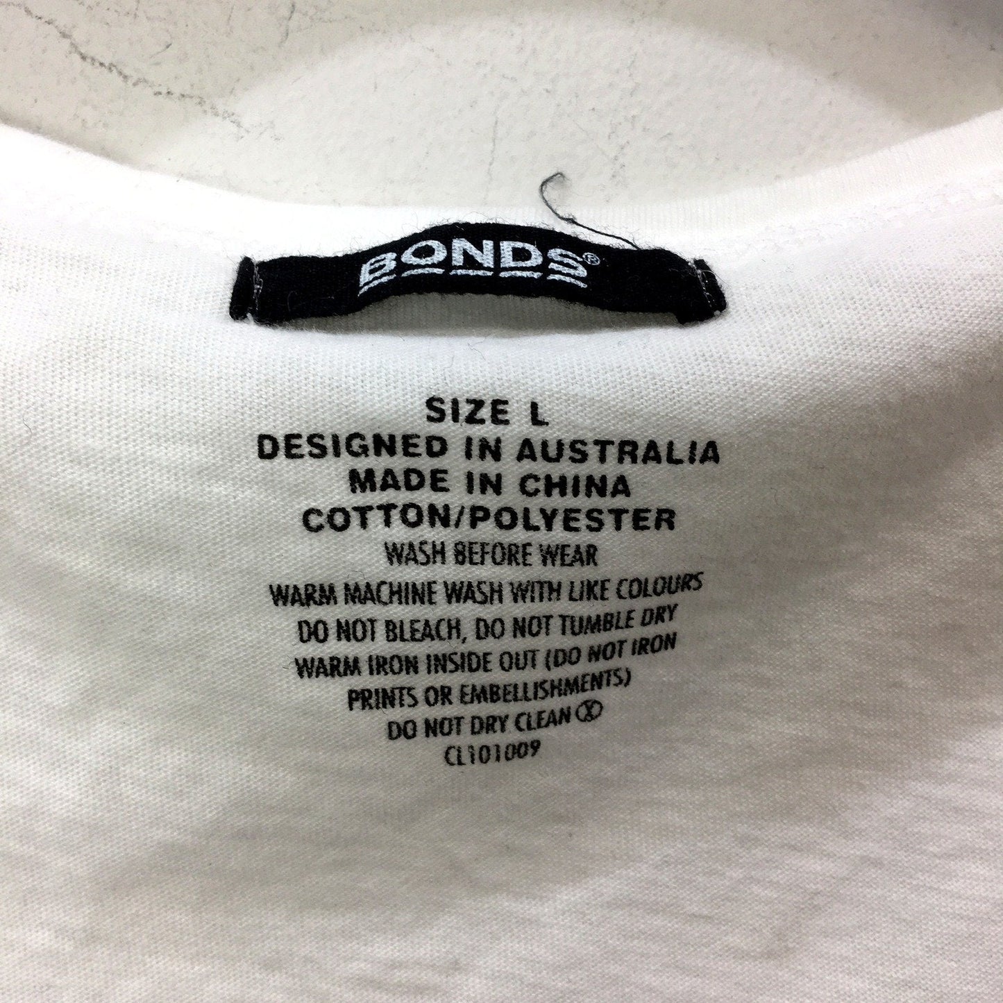 Bonds Mens Cotton Blend Tank Top in White - Large Size