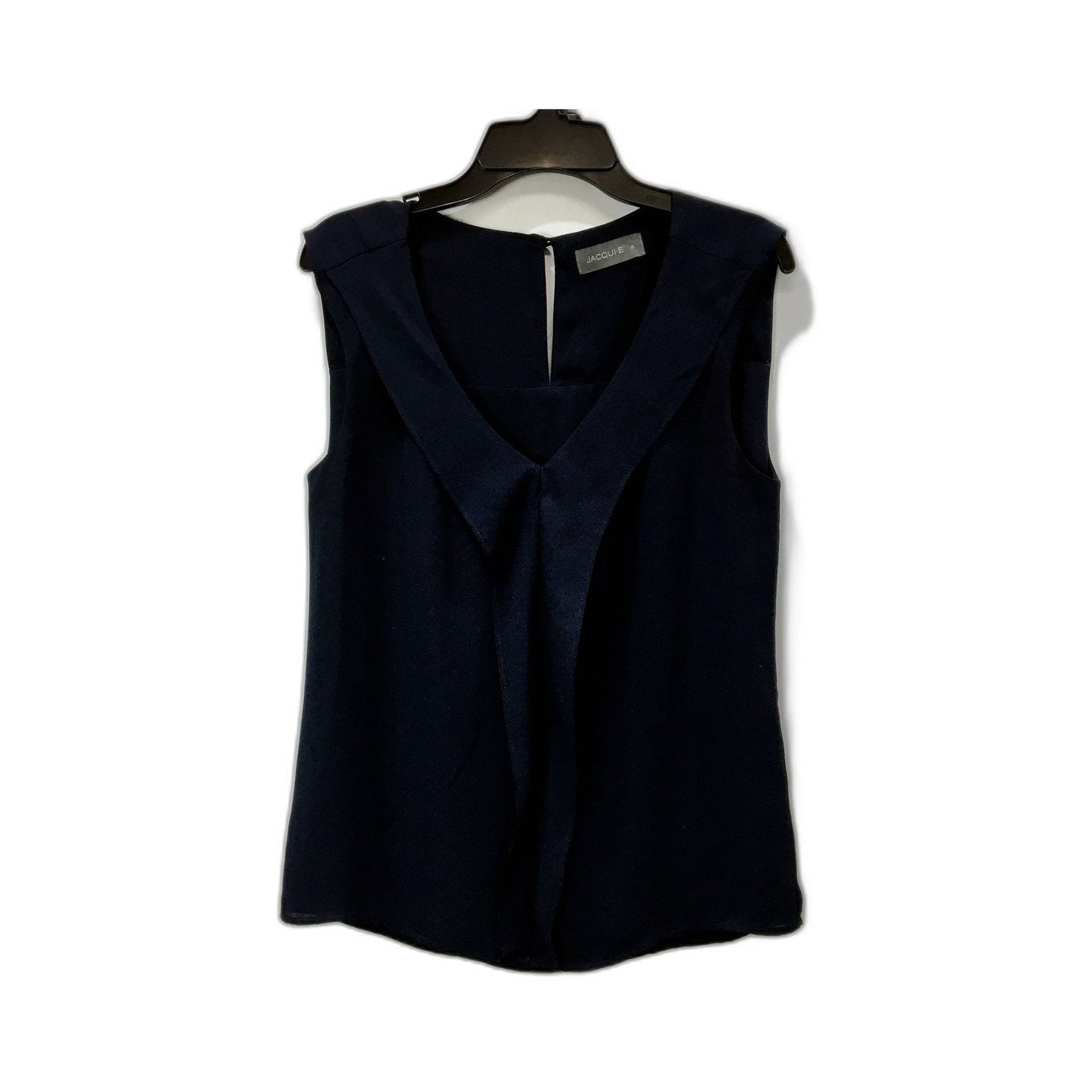 Jacquie Womens Sleeveless Top Sleeveless Polyester Blouse Top in Black Sz 6 NEW