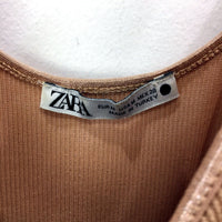 Zara Womens Ribbed Tank Top Ribbed Cotton Tank Top -Sz M