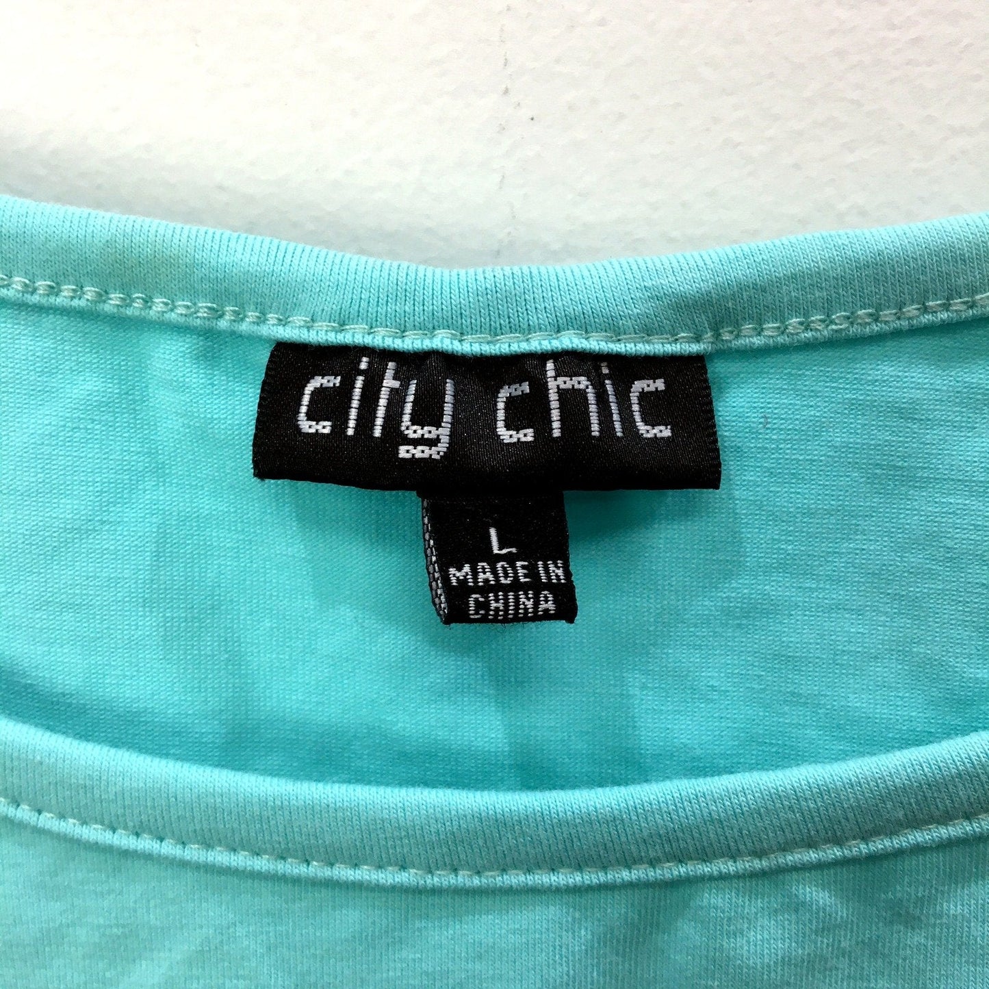 City Chic Womens Camisole Turquoise Cotton Blend Soft Comfortable Size L