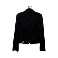 Jane Lamerton Womens Textured Cropped Black Blazer Size 14