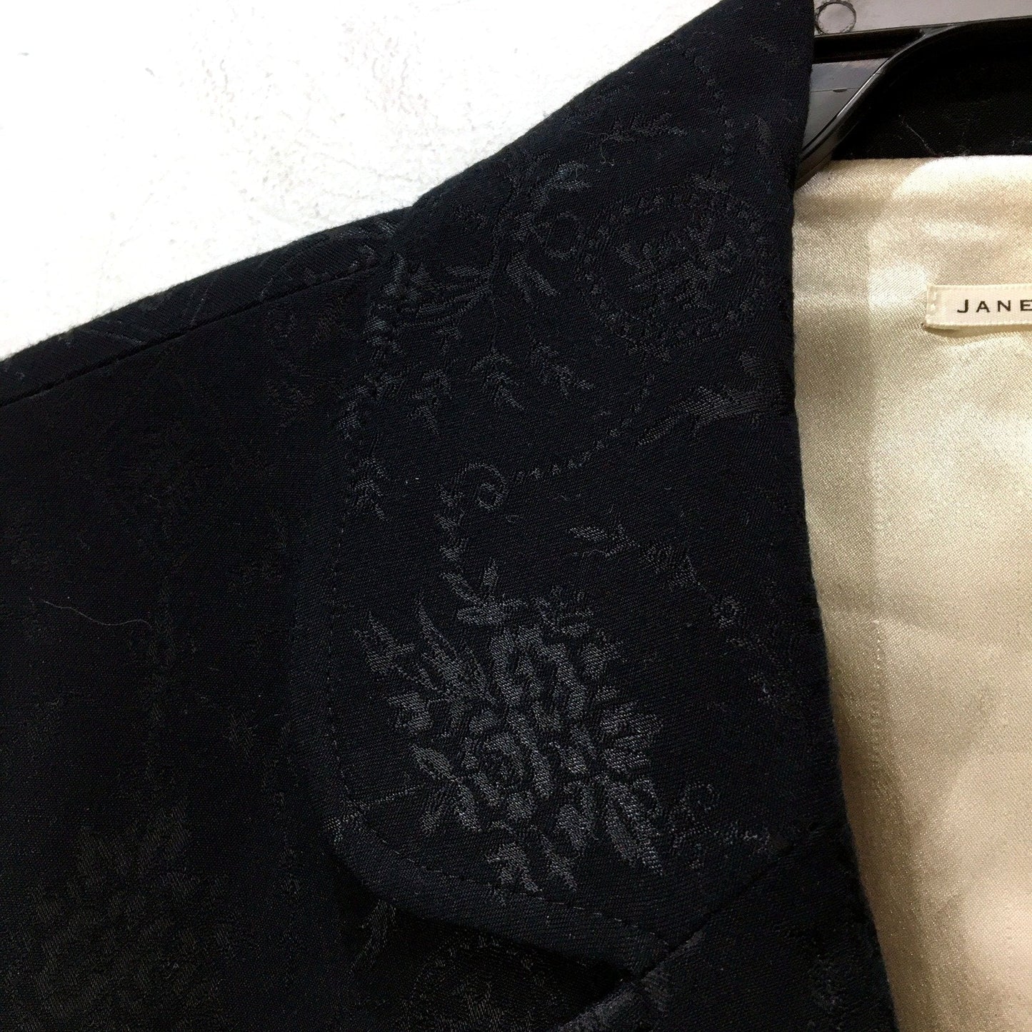 Jane Lamerton Womens Textured Cropped Black Blazer Size 14