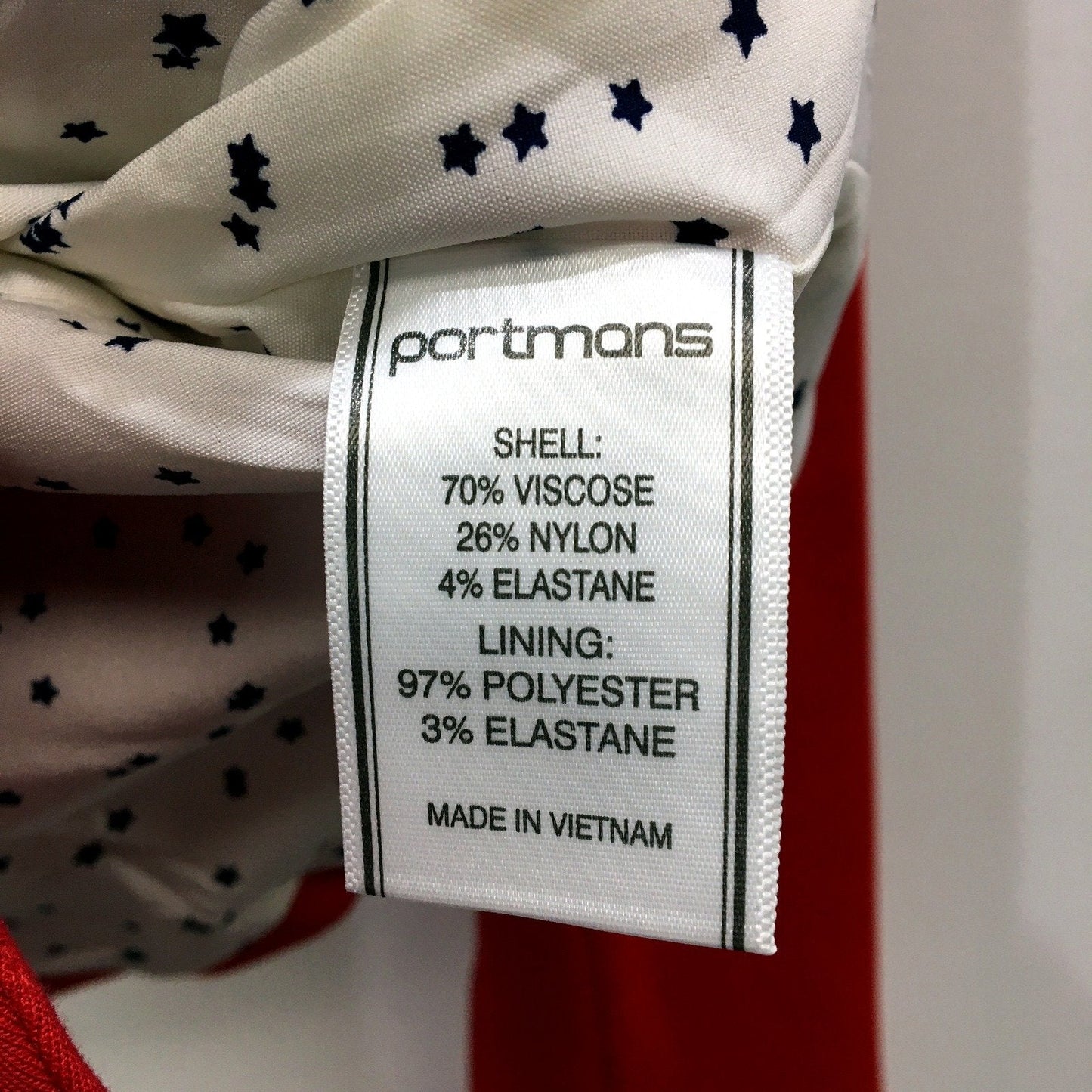 Portmans Womens Peplum Blazer in Red - Size 10 Tailored Jacket