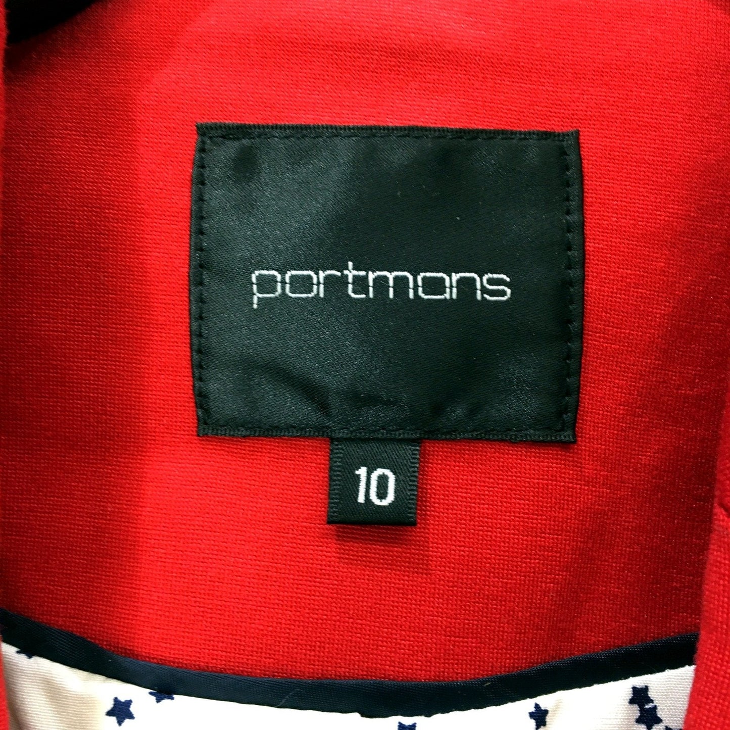 Portmans Womens Peplum Blazer in Red - Size 10 Tailored Jacket
