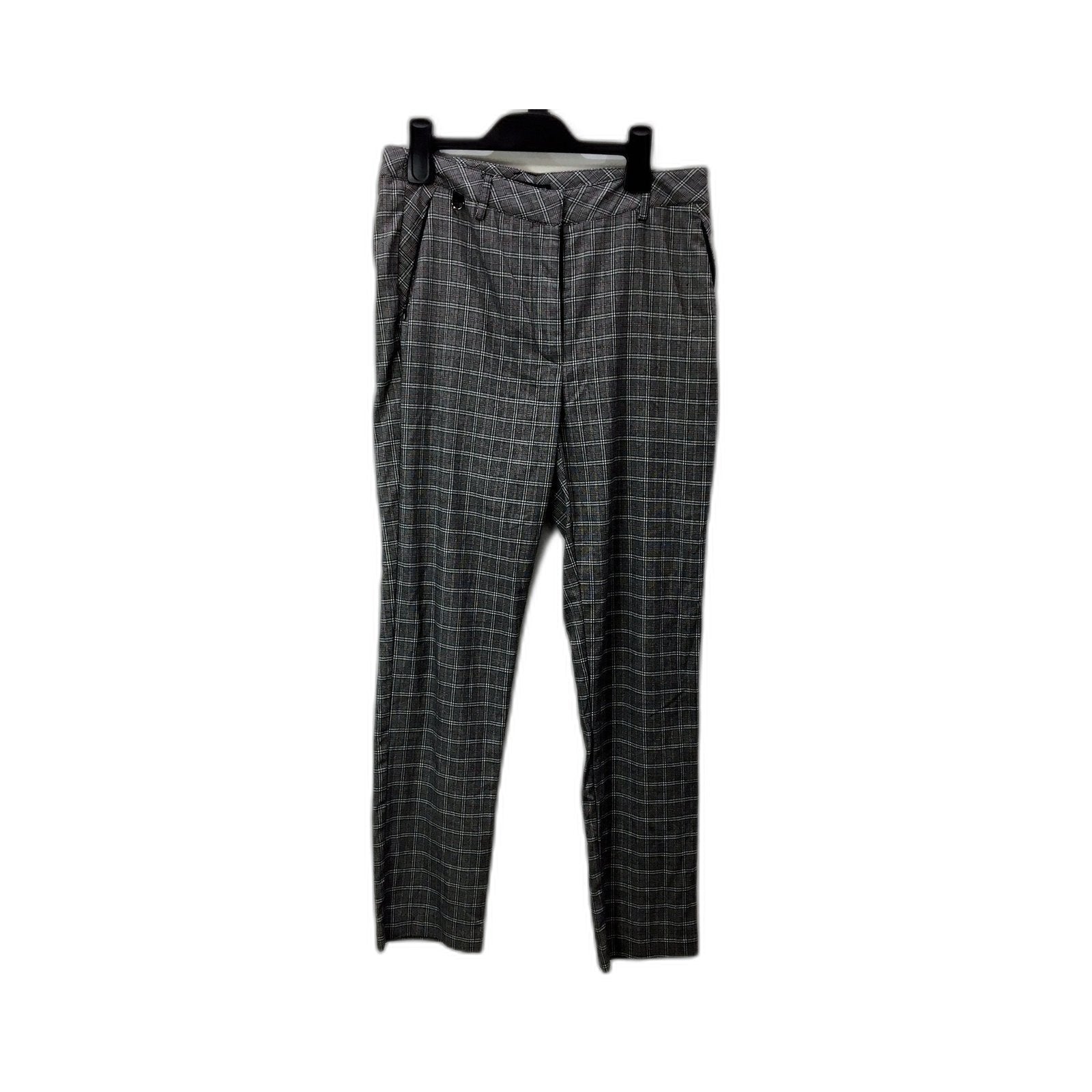 Glassons Womens Plaid Pants with Elastic Waist in Multi Color and - Size 10