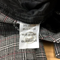 Glassons Womens Plaid Pants with Elastic Waist in Multi Color and - Size 10