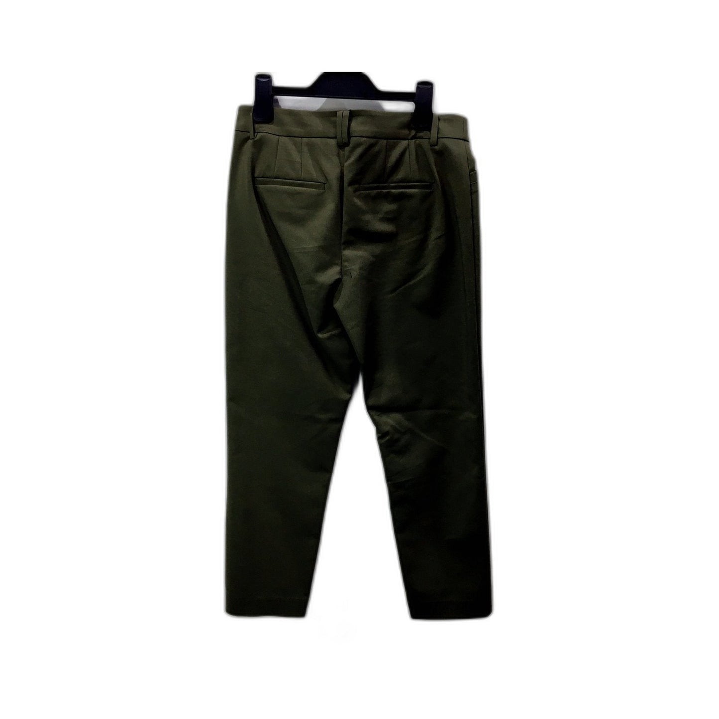 Basque Petite Womens Organic Cotton Blend Green Pants Size 8 NEW