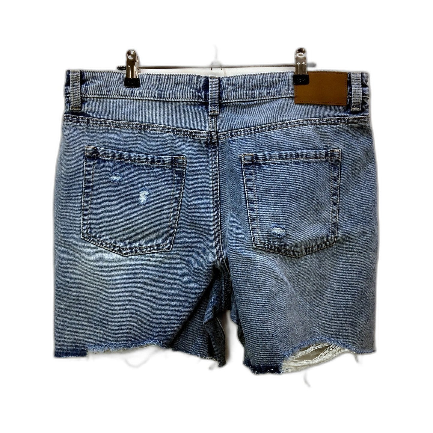 Jay Denim Shorts Womens Jays Distressed Denim Bermuda Shorts, Blue Size 14 NEW