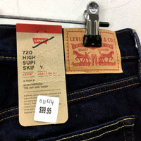 Levi's Womens High Rise Super Skinny Jeans 720 High Rise Super Skinny Dark NEW