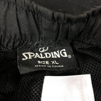 Spalding Mens Black Sweatpants - Comfortable Workout Bottoms XL Size