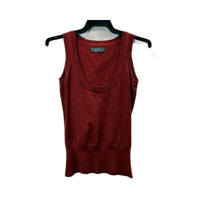 Jacquie Womens Tank Sweater Vest Red Soft Comfortable Cotton Blend Size XS