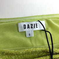 Dazie Womens It's A Sign Strapless Top It's A Sign Strapless Green Top - NEW