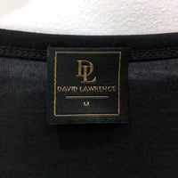 David Lawrence Womens Modal T-Shirt - Comfortable Black Tee in Medium Size
