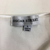 Oscar Street Womens Metallic Silver Crop Top Comfortable Soft Intimate Size L