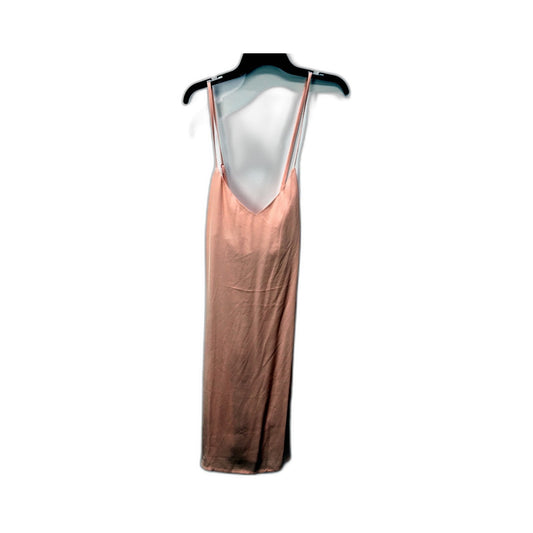 Chloe & Lola Womens Satin Lace Trim Sleep Camisole Nightie Peach Size S NEW