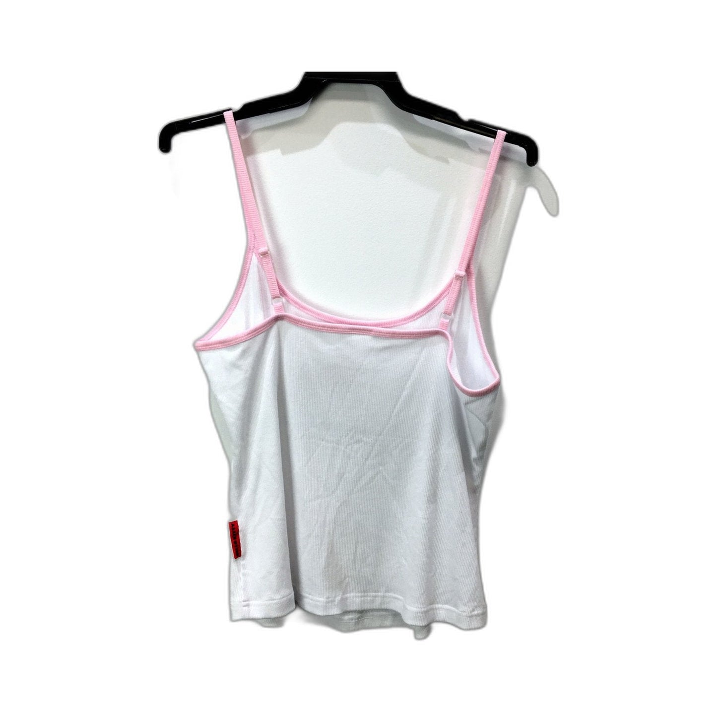 Hello Kitty Womens Singlet/Tank Top White with Pink Trim Cotton Blend Size 12