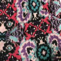Edited Floral Patterned Elastic Waist Shorts Pink Ladies Size 10
