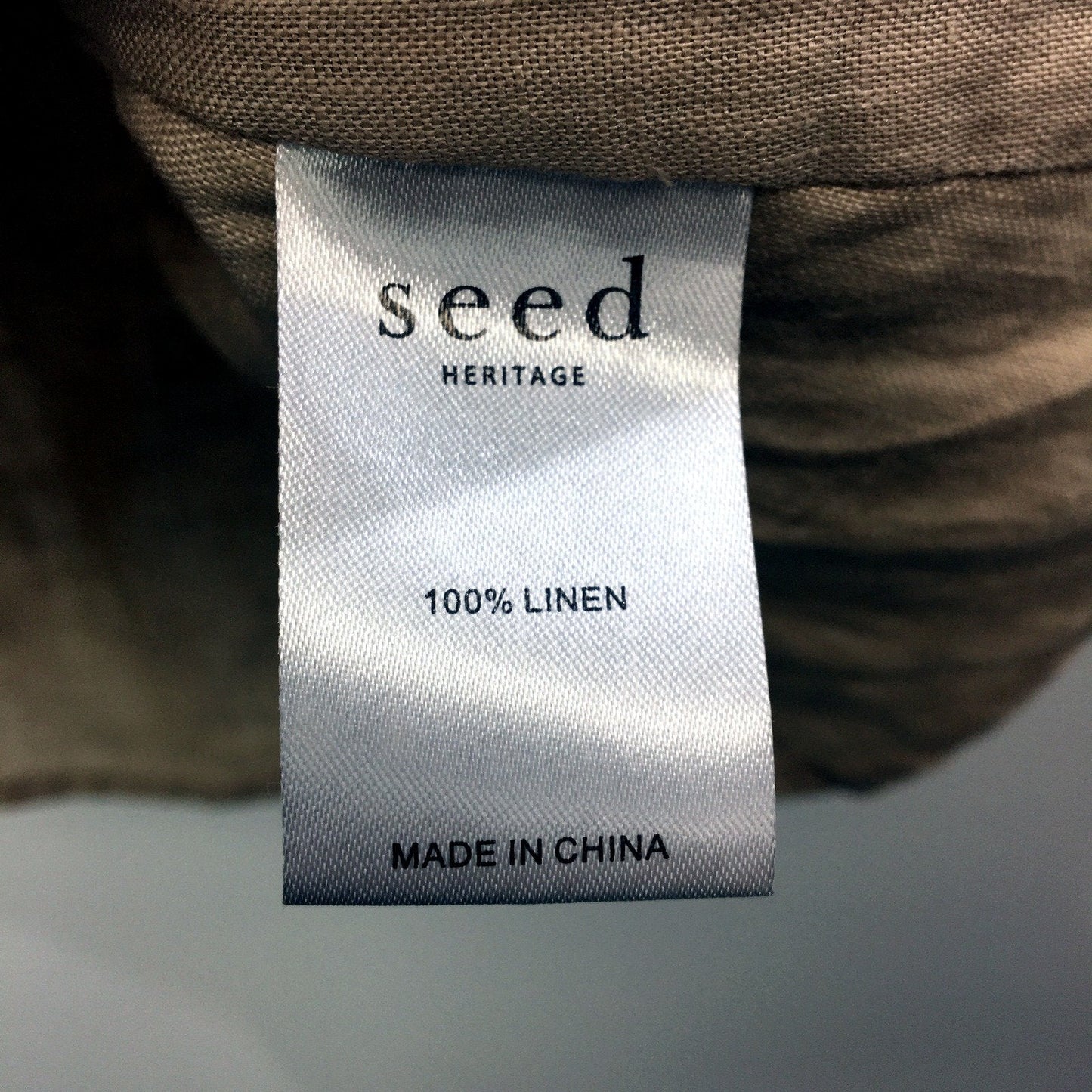 Seed Heritage Womens Linen Camisole Tank Top in Beige, Size 10 NEW