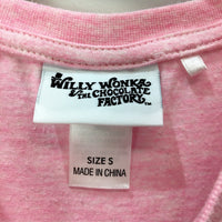 Willy Wonka T-Shirt & the Chocolate Factory Womens Pink Pullover Sweatshirt