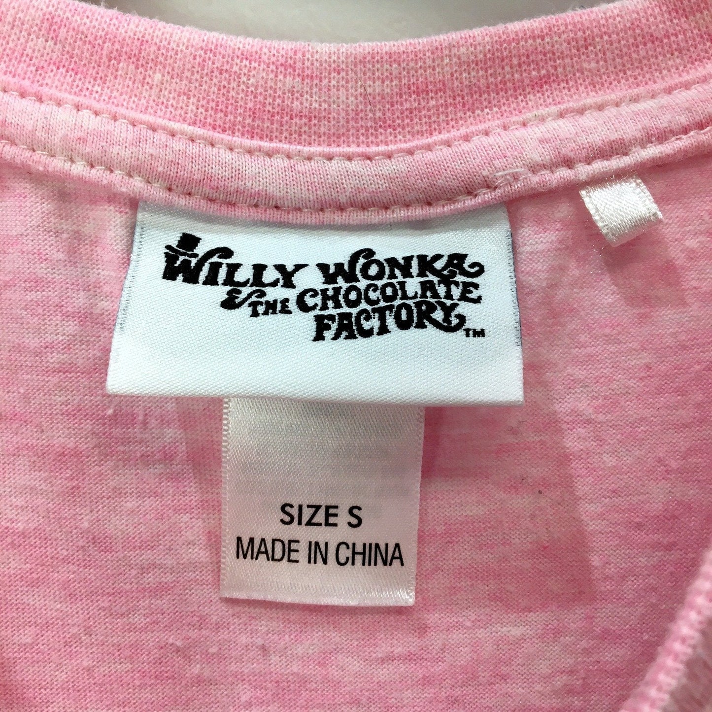 Willy Wonka T-Shirt & the Chocolate Factory Womens Pink Pullover Sweatshirt