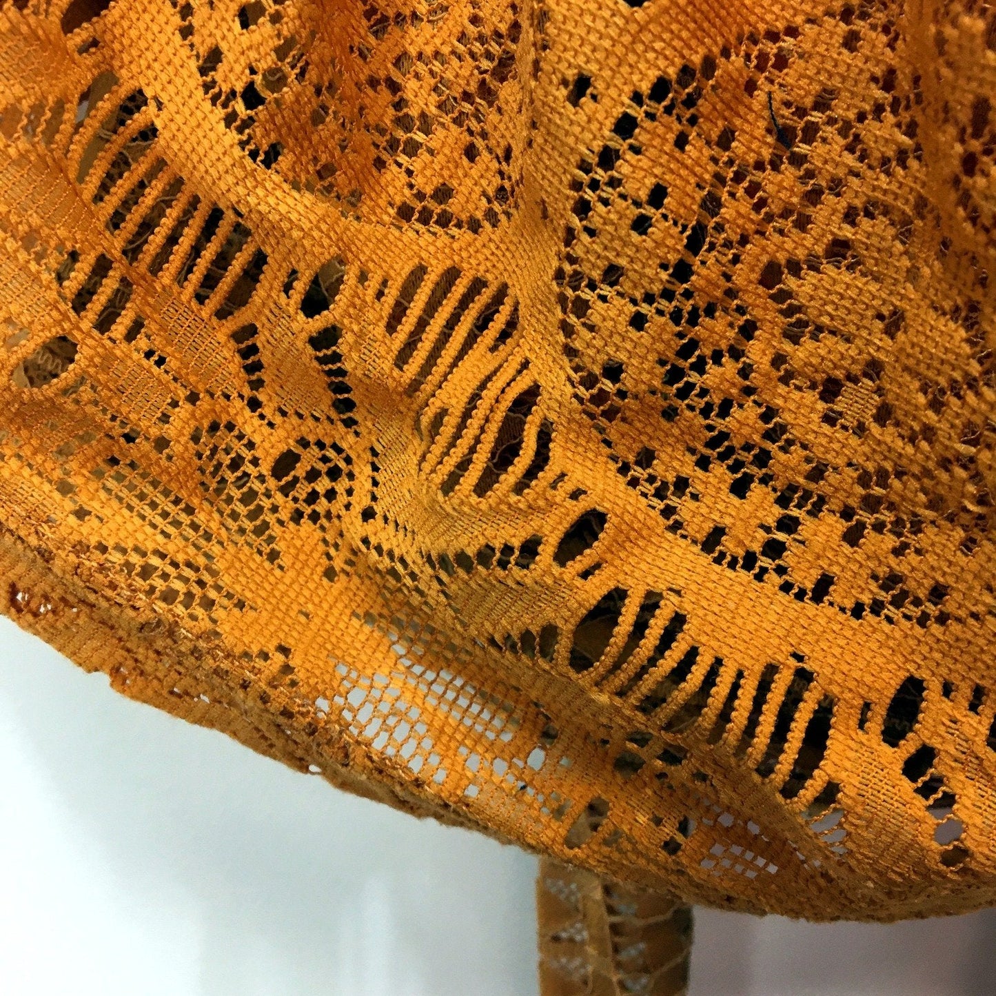 Temt Womens Lace Crop Top in Orange - Lightweight Feminine Casual Blouse Size S
