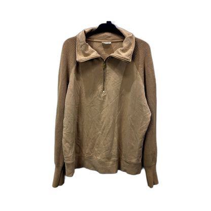 Seed Heritage Womens Pullover Sweatshirt Tan Casual Cotton Blend Size L