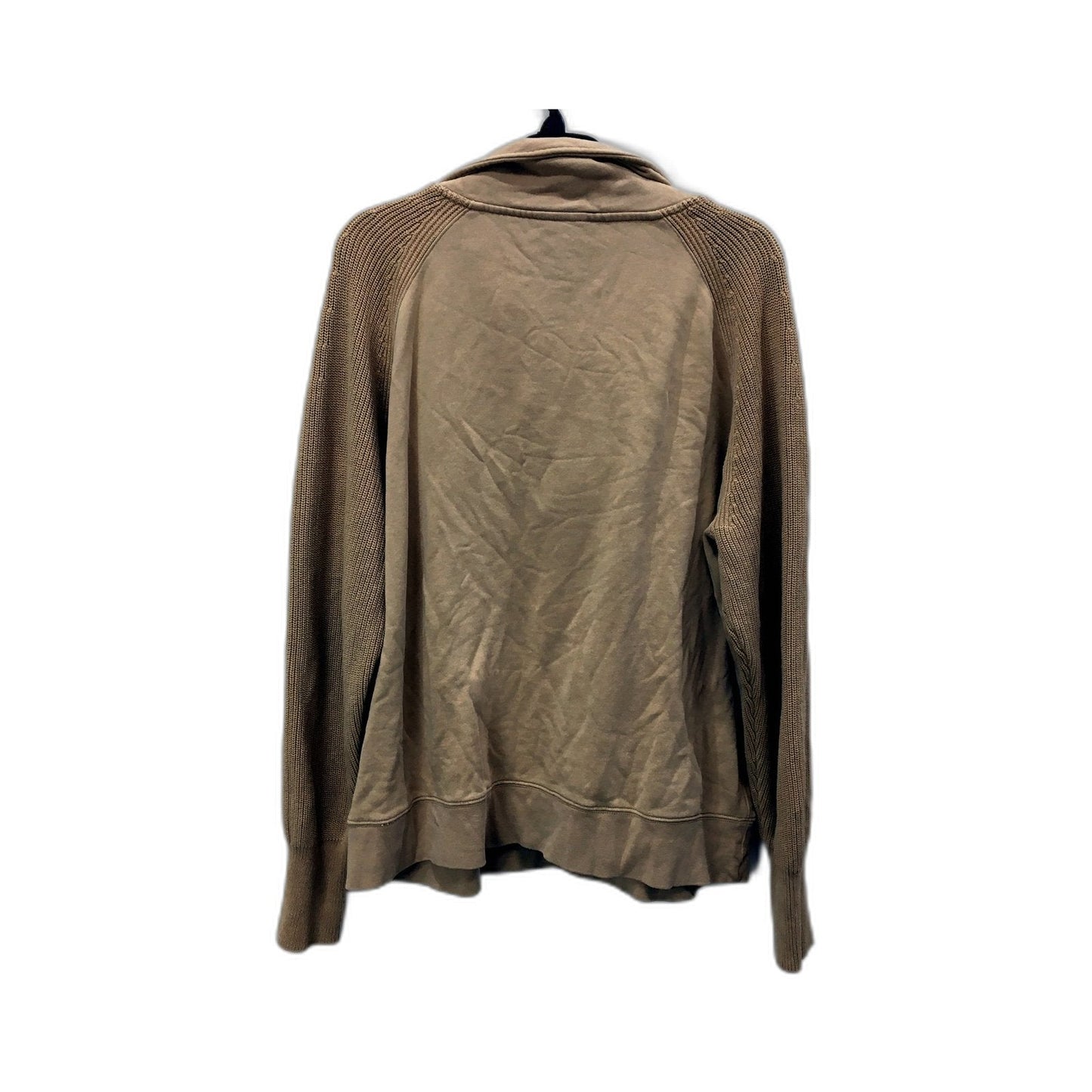 Seed Heritage Womens Pullover Sweatshirt Tan Casual Cotton Blend Size L