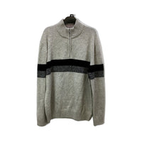 Gazman Mens Gray Striped Turtleneck Pullover Sweater - Size L