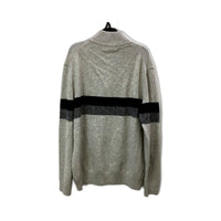 Gazman Mens Gray Striped Turtleneck Pullover Sweater - Size L