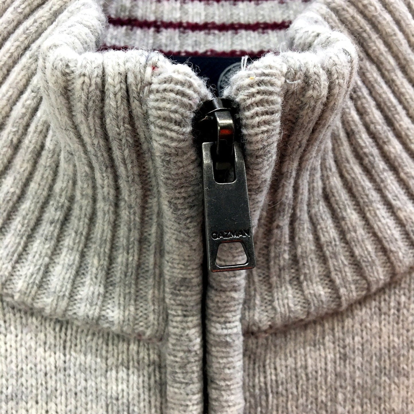 Gazman Mens Gray Striped Turtleneck Pullover Sweater - Size L