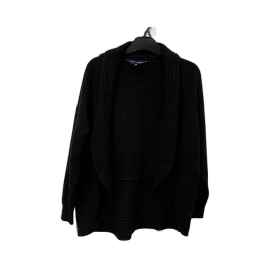 French Connection Womens Ribbed Knit Black Cardigan for XS Size